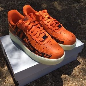 Nike Air Force 1 Low Orange Skeleton